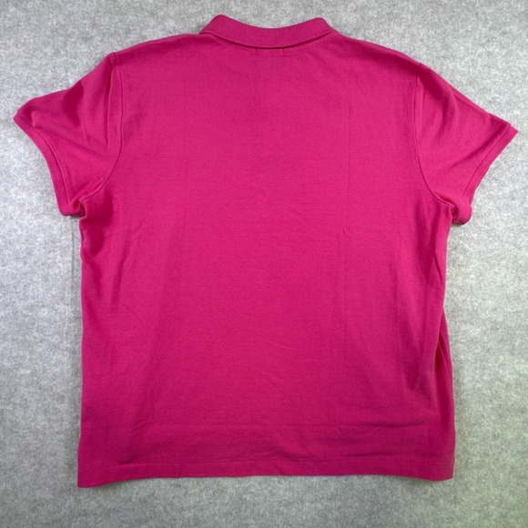 Polo Ralph Lauren Women Pink Classic Fit Short Sleeve Polo Shirt XL - Picture 5 of 6